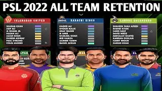 HBL PSL 8 || ALL TEAMS RETENTION LIST|| RETAINED PLAYERS|| BABAR AZAM IN PESHAWAR ZALMI ||SAM CRICKT