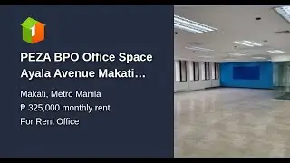 PEZA BPO Office Space Ayala Avenue Makati City 250sqm Manila