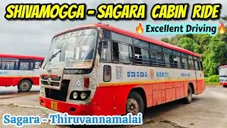 Leyland🔥SAGARA KSRTC Cabin Ride #bus #viral #vlog #travel #ksrtc #bussid #volvo #train#kerala#nature
