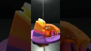 Perfect Neon Sand Sliced by Hot Wire ASMR #shorts