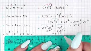 CÁLCULOS CON EXPRESIONES ALGEBRAICAS - Cómo sumar, restar, multiplicar, dividir y aplicar potencias