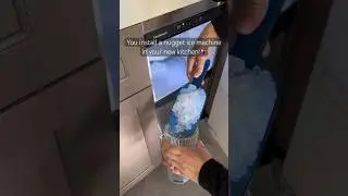 Over 7 million views on Instagram🤯 Paul&rsquo;s nugget ice machine in our wet bar from the brand Scotsman