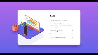 FAQ Accordion Card  | HTML5 CSS3 & JS