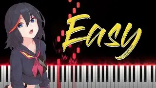 Ambiguous Kill la Kill  - Easy Piano Tutorial + Piano Sheets