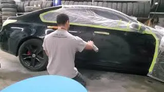 Black painting on Acura TX