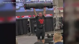 Temple firefighter competes for title of World's Strongest Firefighter