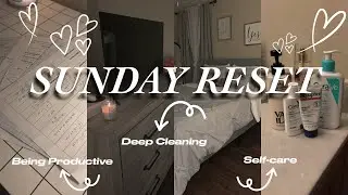 SUNDAY RESET | self-care, deep cleaning, being productive, planning content, etc