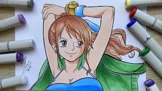 Como Desenhar a Nami - One Piece - Passo a passo