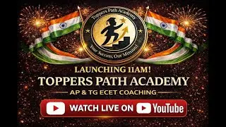LIVE: Toppers Path Academy Launch | ECET 2026 AP & TG Coaching | Core + MPC @ ₹599