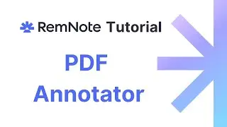 RemNote Tutorial - PDF Annotator