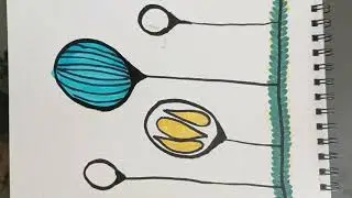 How to draw doodle bubble mix color art? guess your colors for doodle bubble? #coloring #doodleart