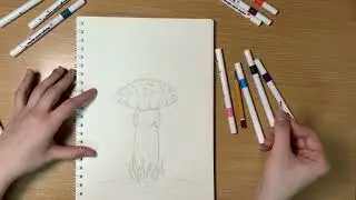 How to Draw a Mushroom | Easy Step-by-Step Tutorial for Kids and Beginners