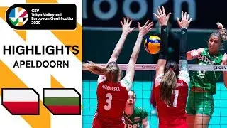 Poland vs. Bulgaria - Highlights | CEV Women's Tokyo Volleyball Qualification 2020