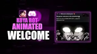 Koya Bot Welcome & Goodbye Message Setup 2026  Custom Discord Welcome Image  Easy Copy Paste