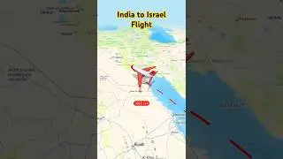 India to Israel flight ✈️ #youtubeshorts #indigo #airindia how to viral shorts #airlinevideos #iflye
