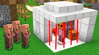 ESCAPE de la PRISION de ALDEANOS en MINECRAFT