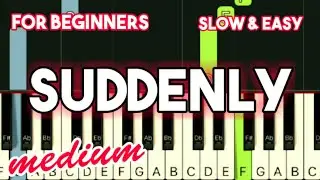 BILLY OCEAN - SUDDENLY | SLOW & EASY PIANO TUTORIAL