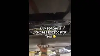 How to do an oil change on a Lamborghini #shorts