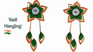 Tricolor Wall Hanging Craft Ideas | Independence Day Craft Ideas For Board Decoration | @Riktasart