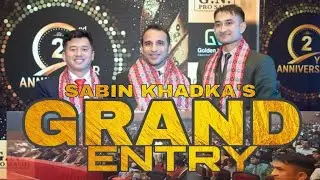 Grand Entry at Golden Nepal second anniversary 𝗠𝗿.Sabin Khadka person  professional with perfection