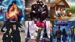 💞 Couple's with rain 🌧️ pictures for DP and wallpapers