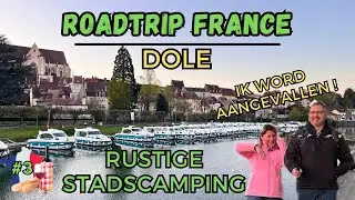 Camper roadtrip Frankrijk Stadscamping Dole #vlog51