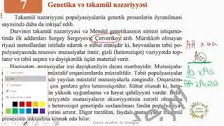 MİQ 2018 Müsahibə Genetika və təkamül nəzəriyyəsi