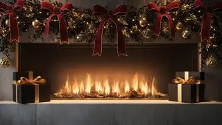 Christmas Fireplace Ambience | Soft Crackling Fire (2 Hours)