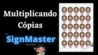 Como Multiplicar Objetos / Cópia de Azulejo - Preenchendo Folha - Step & Repeat - SignMaster