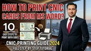 How To Print Both Sides Of CNIC From Word | How To Print CNIC Front Back | Print Two Sided CNIC