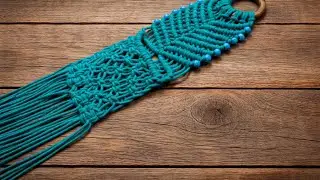 Handmade macrame key holder l easy wall hanging design home decor craft ✨