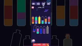 water sort puzzle level- 135