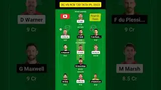 Delhi vs Bangalore Dream11 Team DC vs RCB Dream11 Prediction | DC vs RCB Dream11 Team Of Today Match
