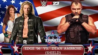 Edge Vs Dean Ambrose LEDER MATCH 