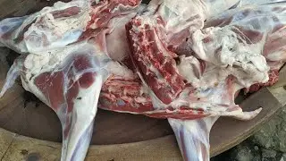 Super Clean Goat Cutting 🔪🐐 | Professional Butcher Technique in Bangladesh | Realistic Meat Cutting