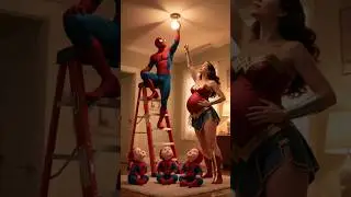 💣 BE A HERO NOW 💖 Super Dad, Super Babies, Wow! ✅️ #spiderman #avengers #shorts #marvel