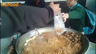 75years old breakfast kofta chanay |lahori egg chanay @Raifood892 #streetfood #koftacurry #food