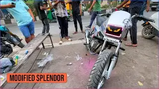 Splendor Modified 2023 | Splendor Headlight Modified | Splendor Alloy Wheel Modified