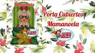 PORTA CUBIERTOS NAVIDEÑO EN FOAMY
