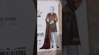 J. lawn printed and embroidered 2pcs
