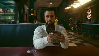 Cyberpunk 2077: Unused Conversations with Takemura at Tom's Diner [Playing for Time]