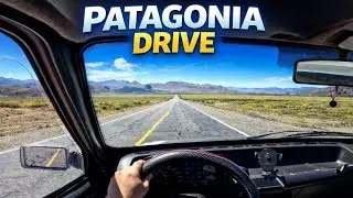 POV Driving Route 40 to Dina Huapi | Scenic Patagonia Road