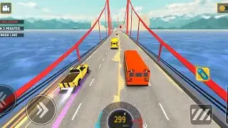 Speed Car Recing  Flight Car Recing Geming Video 3d