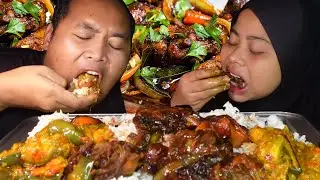 MENU BERBUKA❗❗ AYAM KICAP TERUNG BALADO PEDAS (mukbang malaysia)