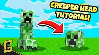 How to get a CREEPER HEAD (SUPER QUICK MINECRAFT TUTORIAL)