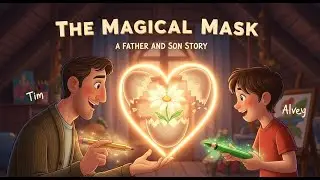 🌈 மாய முகமூடி | அப்பா–மகன் மாய கதை | Pixar Style Tamil Story | Kids Gagan Show ✨🎭