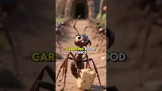 The Ant&rsquo;s Struggle: A Tiny Journey of Survival 🐜💪 #motivation #animals #inspiration #ants #shorts