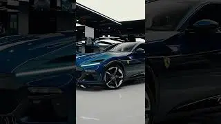 2024 Ferrari Purosangue💙 #carsofyoutube #ferrari #purosangue #dubai #suv #cardealership