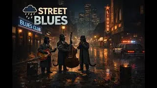 Retro City Blues 🕶️ 80s Noir Blues Lounge, music to relax, focus