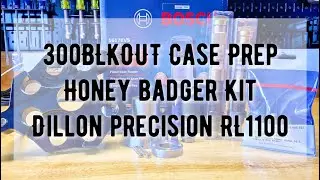 Honey Badger Trimmer Kit on a Dillon RL1100 - Cutting .223 into 300BLKOUT (Case Prep)